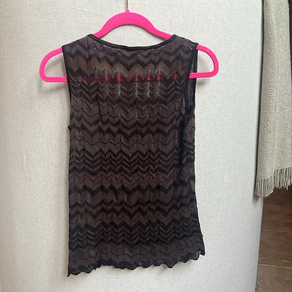 Missoni Chocolate Brown Chevron Tank Top Sz 12
Cotton and Vicose. - Picture 10 of 10